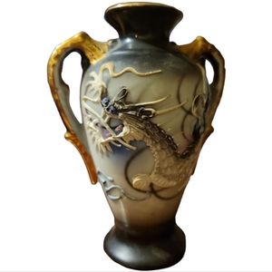 1 Vtg Moriage Dragonware Dragon Vase Japan BEX8 Betsons Pattern